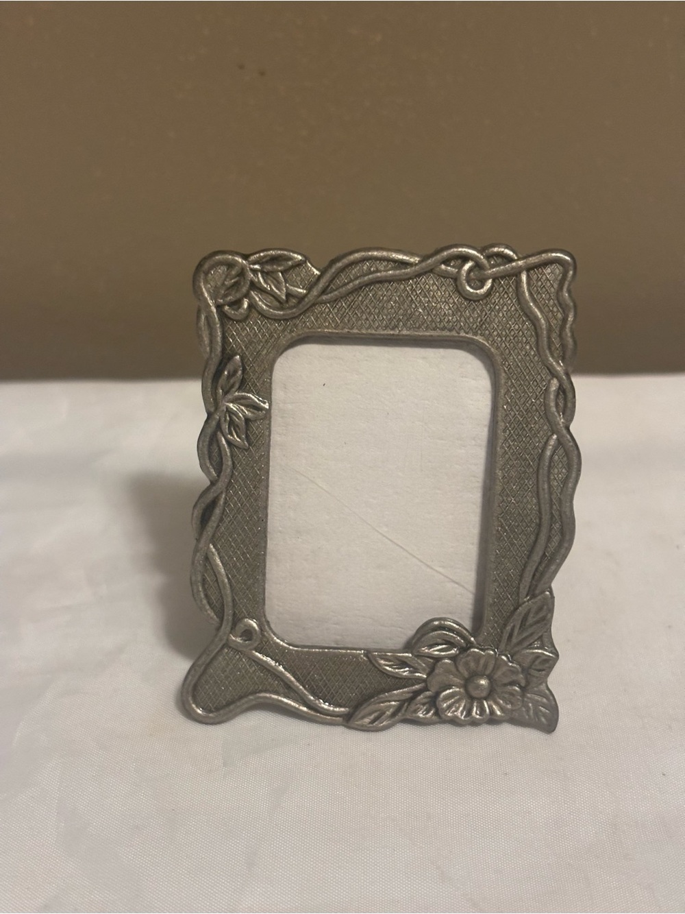 Silver Floral Decorative Photo Frame - Home Accents